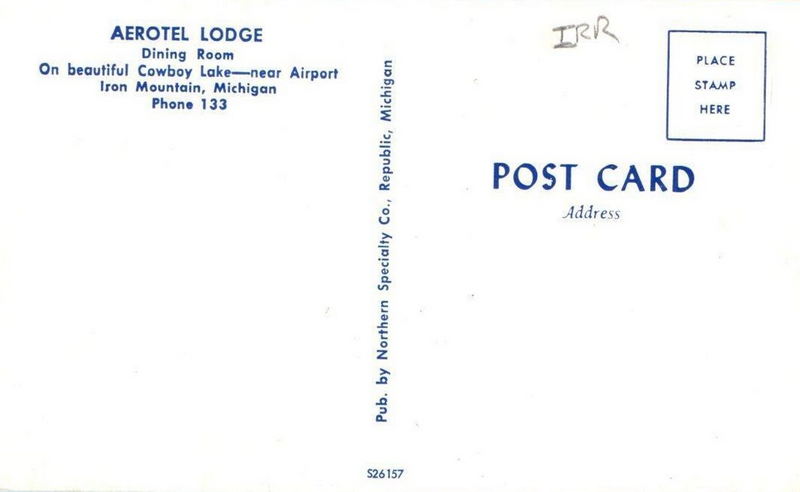 Aerotel Lodge - Vintage Postcard (newer photo)